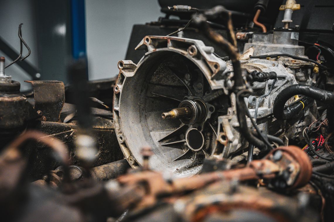 Motor revisie van Land Rover