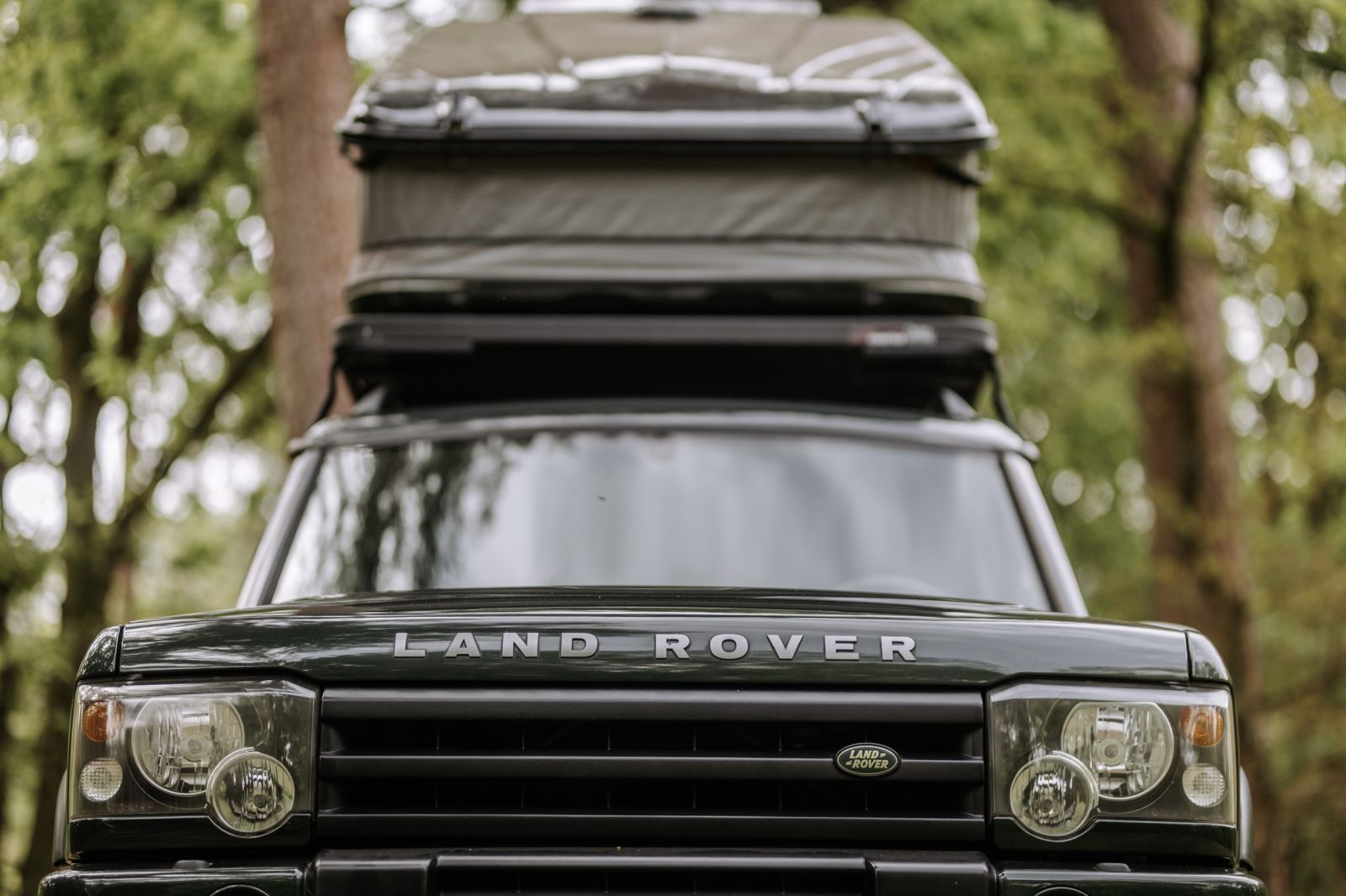 Frint van  Land Rover Discovery 2 camper